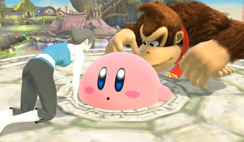wii fit trainer smash bros kirby